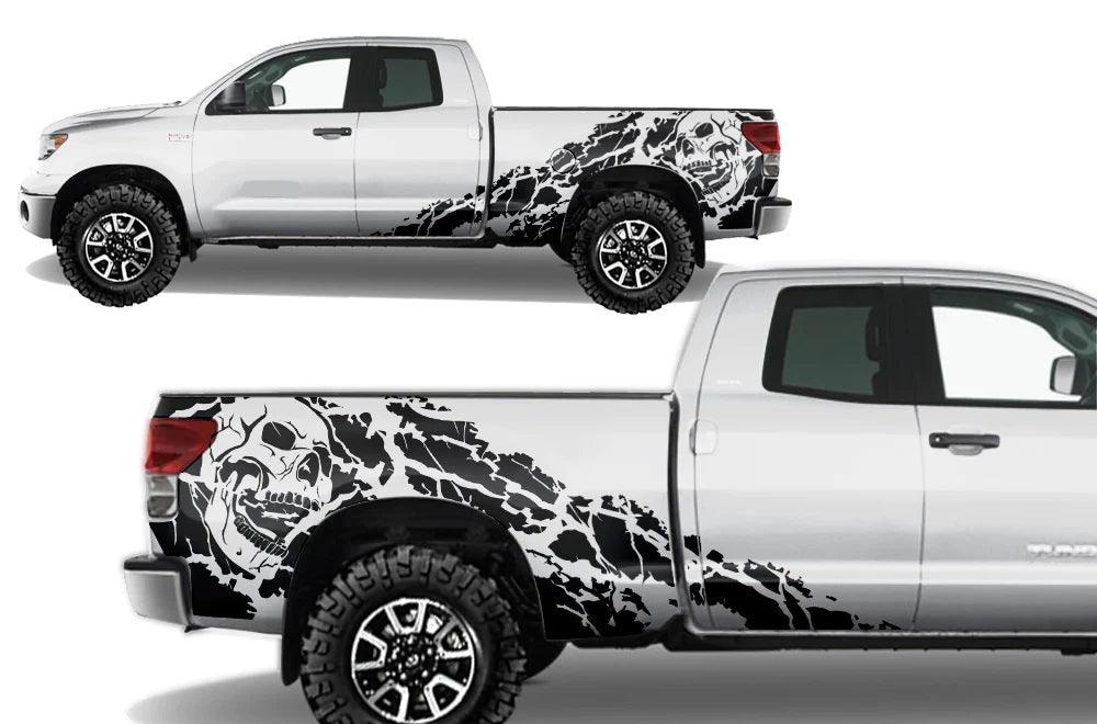 Toyota Tundra Double Cab (2007-2013) Vinyl Graphics Decals and Stickers - Nightmare - Jkprostickers