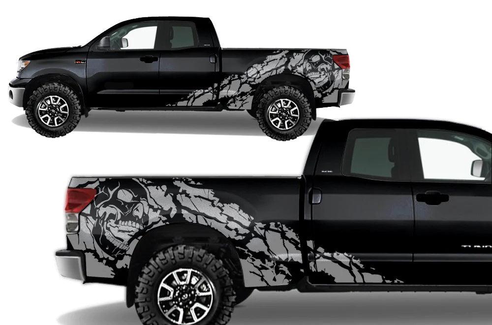 Toyota Tundra Double Cab (2007-2013) Vinyl Graphics Decals and Stickers - Nightmare - Jkprostickers